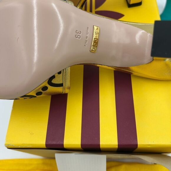 Women’s Gucci X Adidas slide sandals size 39 made in Italy - Picture 7 of 9